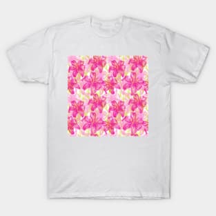 lily flowers pattern T-Shirt